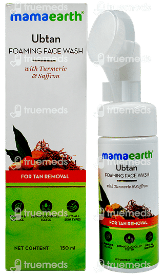 Mamaearth Ubtan Foaming Face Wash For Tan Removal 150 ML