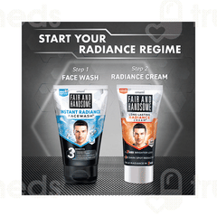 Emami Fair And Handsome Instant Radiance Face Wash 100Gm