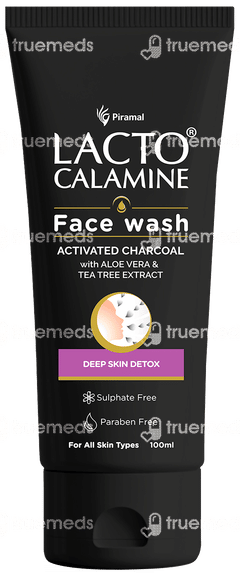 Lacto Calamine Activated Charcoal Face Wash 100 ML