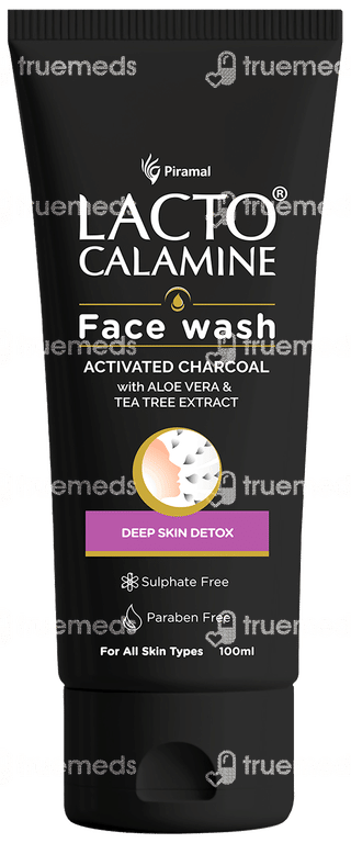 Lacto Calamine Activated Charcoal Face Wash 100 ML