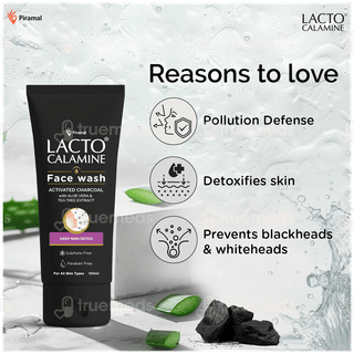 Lacto Calamine Activated Charcoal Face Wash 100 ML