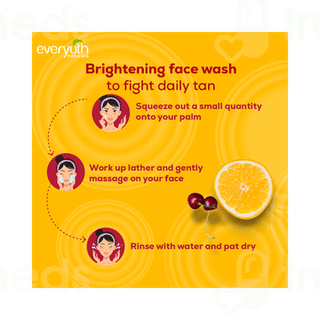 Everyuth Naturals Brightening Lemon And Cherry Face Wash 150 Gm