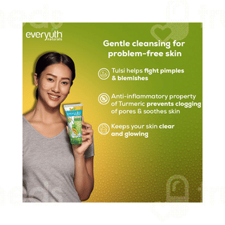 Everyuth Naturals Anti Acne Anti Marks Tulsi Turmeric Face Wash 150 GM