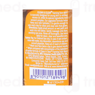 Clean And Clear Foaming Face Wash 50ml
