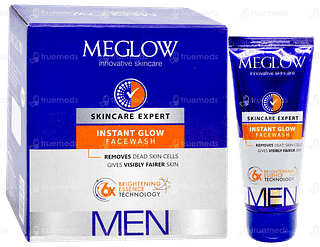 Meglow Instant Glow Men Facewash 70gm