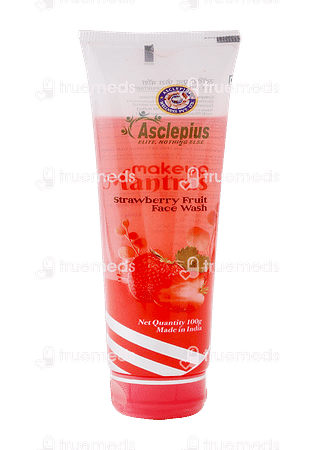 Asclepius Makeup Mantras Strawberry Face Wash 100 GM