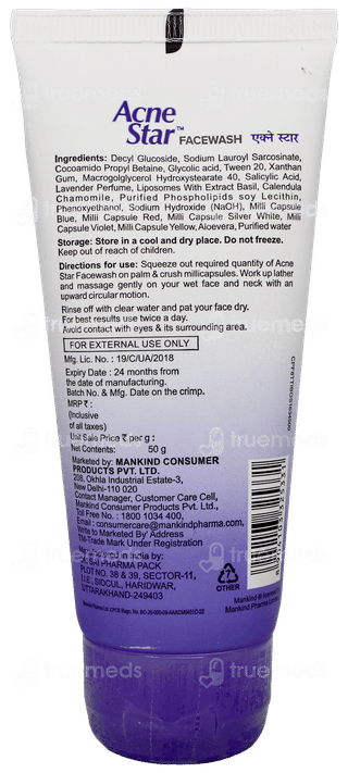 Acnestar Face Wash 50Gm
