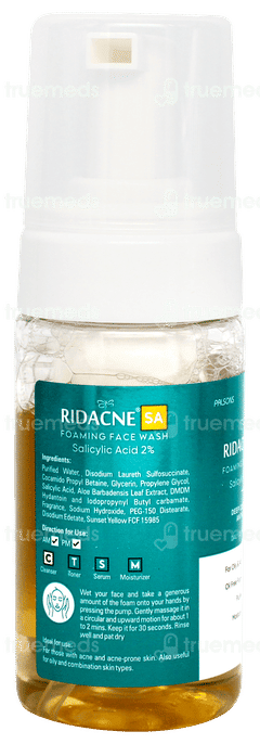 Ridacne Sa Foaming Face Wash 100ml