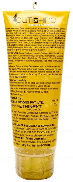 Cutishine Face Wash 70gm