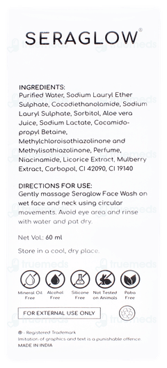 Seraglow Foaming Face Wash 60ml
