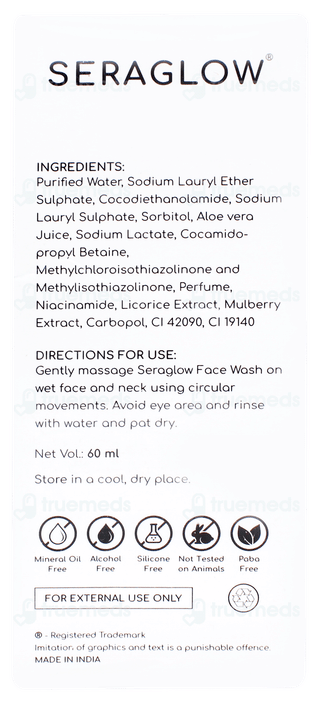 Seraglow Foaming Face Wash 60ml