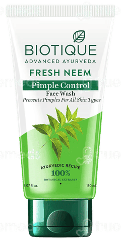 Biotique Fresh Neem Pimple Control Face Wash 150Ml
