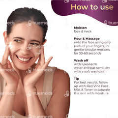 Pilgrim Red Vine Face Wash 100ml