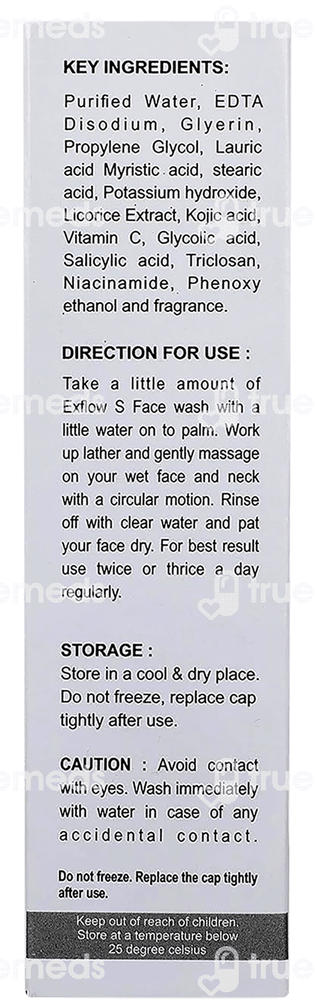 Exflow S Face Wash 70 GM