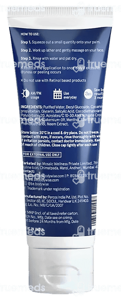 Be Bodywise 2% Salicylic Acid Face Wash 100 ML