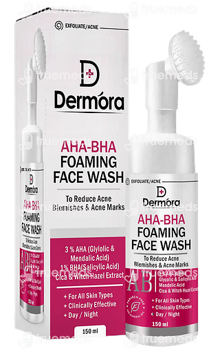 Dermora Aha Bha Foaming Face Wash 150 ML