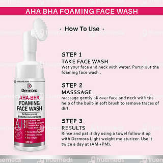 Dermora Aha Bha Foaming Face Wash 150 ML