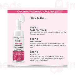 Dermora Aha Bha Foaming Face Wash 150 Ml