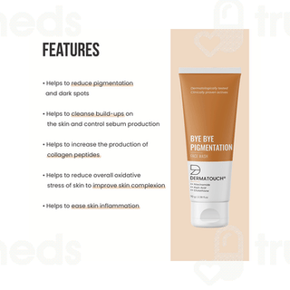 Dermatouch Bye Bye Pigmentation Face Wash 70gm