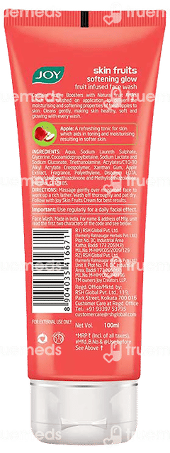 Joy Skin Fruits Softening Glow Apple Face Wash 100 ML