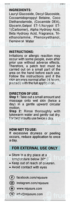 Rejusure 2% Aha + 2% Bha Face Wash 100ml