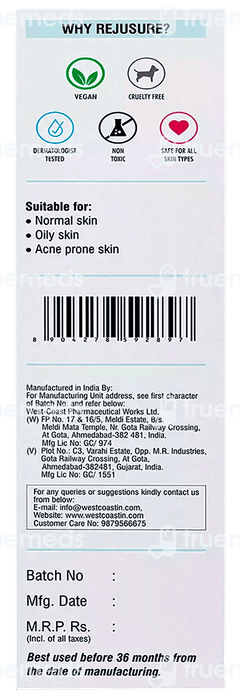 Rejusure 2% Aha + 2% Bha Face Wash 100ml