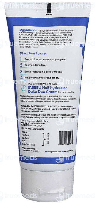 Fabbeu Hail Hydration Face Wash 100 ML