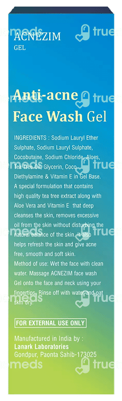 Acnezim Face Wash Gel 60 ML