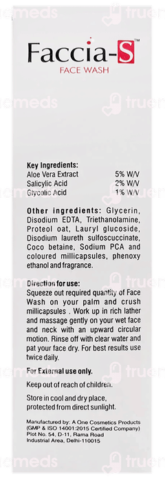 Faccia S Face Wash 100ml