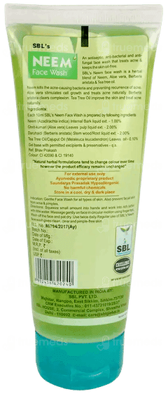 Sbls Neem Face Wash 100Ml