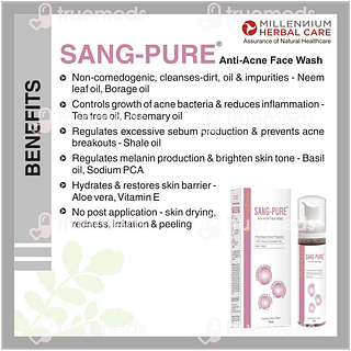 Millennium Herbal Care Sang Pure Anti Acne Face Wash 70 ML