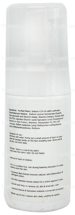 Clin 3 Face Wash 100ml