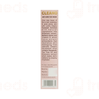 Lords Cleano Anti Acne Face Wash 100Ml