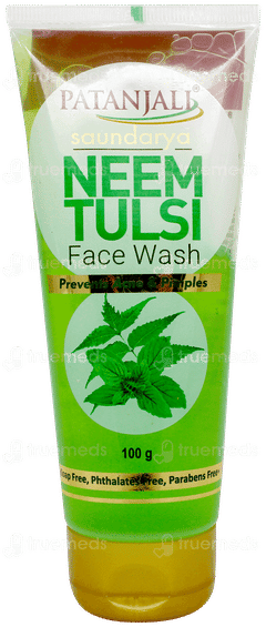 Patanjali Saundarya Neem Tulsi Face Wash 100gm