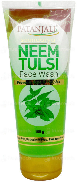 Patanjali Saundarya Neem Tulsi Face Wash 100gm