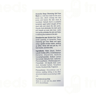 Acnechio Deep Cleansing Gel Face Wash 100 ML