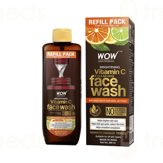 Wow Skin Science Vitamin C Foaming Refill Pack Face Wash 200 ML