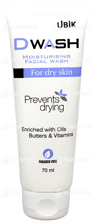 Dwash Moisturising Facial Wash 70Ml