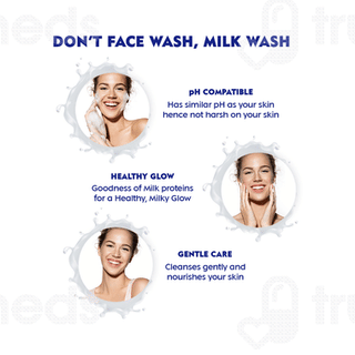 Nivea Milk Delights Rose Sensitive Skin Face Wash 100Ml