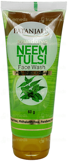 Patanjali Saundarya Neem Tulsi Face Wash 60gm