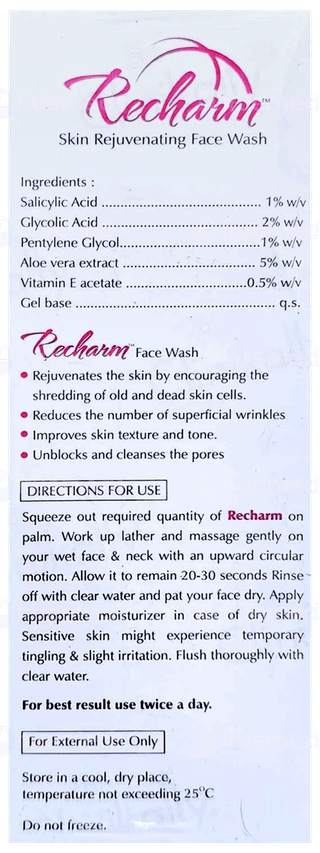 Recharm Face Wash 100Ml