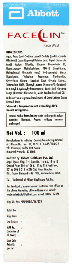 Faceclin Face Wash 100ml