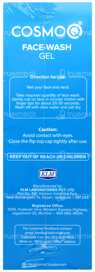 Cosmoq Face Wash Gel 100ml