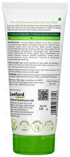 Alite Active Neem And Aloevera Face Wash 70 Gm