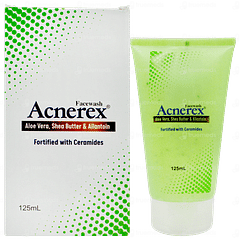 Acnerex Aloe Vera Shea Butter & Allantoin Facewash 125ml Acnerex Aloe Vera Shea Butter & Allantoin Facewash 125ml