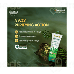 Himalaya Purifying Neem Turmeric Face Wash 200 ML With Himalaya Walnut Face Scrub 50 GM Free