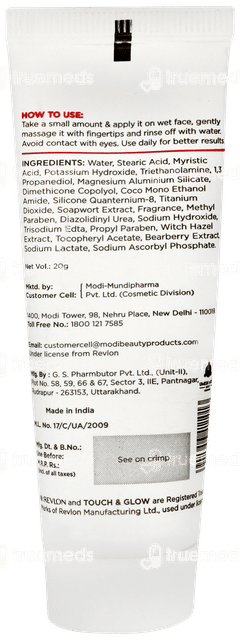 Revlon Touch & Glow Creme Face Wash 20gm