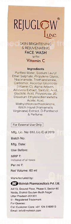 Rejuglow Luxe Face Wash 60Ml