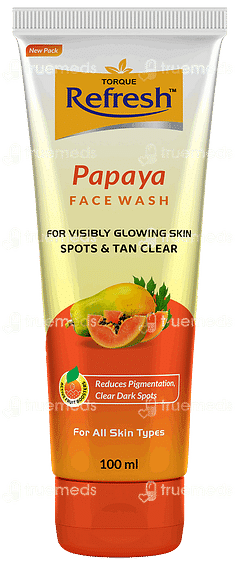 Torque Refresh Papaya Face Wash 100ml Torque Refresh Papaya Face Wash 100ml