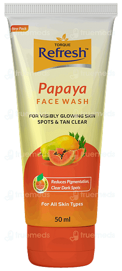 Torque Refresh Papaya Face Wash 50ml Torque Refresh Papaya Face Wash 50ml